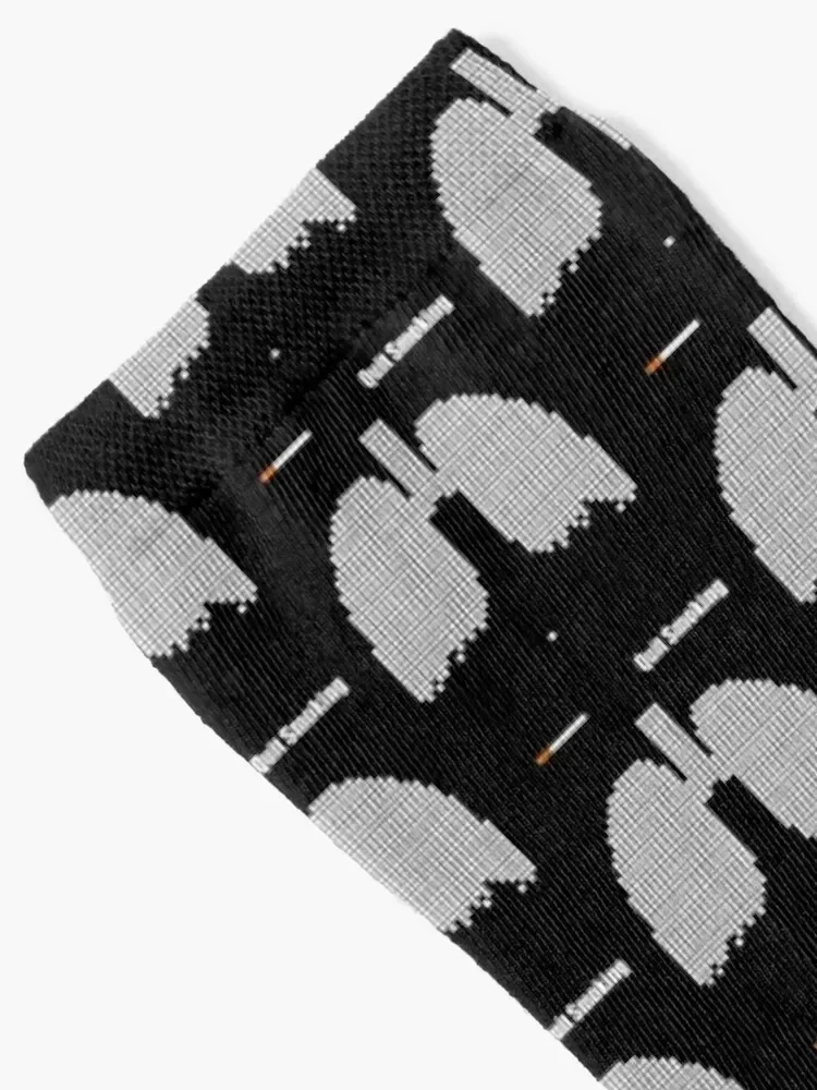 Quit Smoking Minimalist Pixel Socks floor shoes Boy Socks Women's