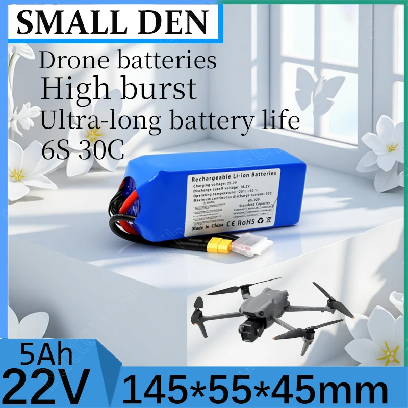 

22V 6S 30C 5000MAh Lipo Battery with XT60 XT90 T Plug for RC FPV Airplane Quadcopter Helicopter Drone Racing Model Hobby