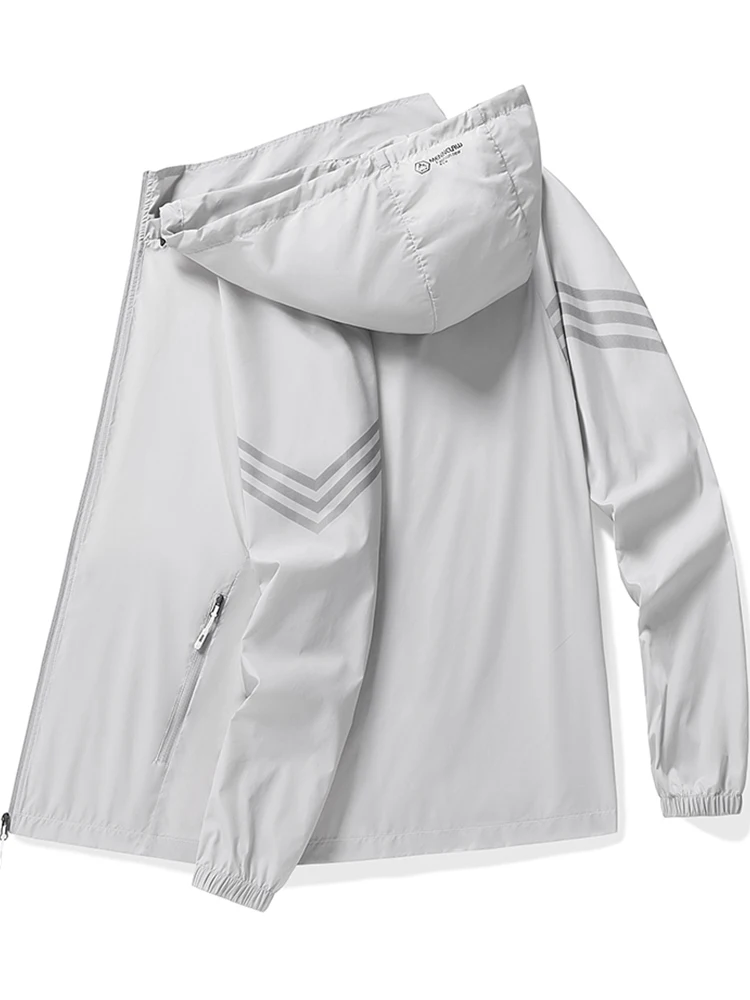 

TUCANO Summer New Men's Ice Silk Lightweight Fiing Outdoor Qui Dry Sun Protection Jaet Loose Fit Youth Faion UPF50+