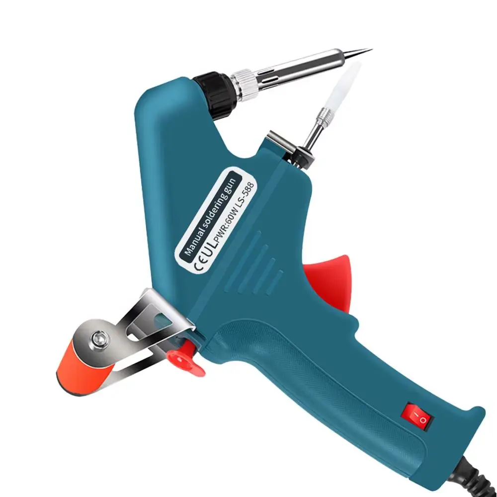 New Electric Soldering Iron US/EU Plug 110V 60W Hand-Held Internal Heating Automatically Send Tin Gun Welding Repair Tools Sets