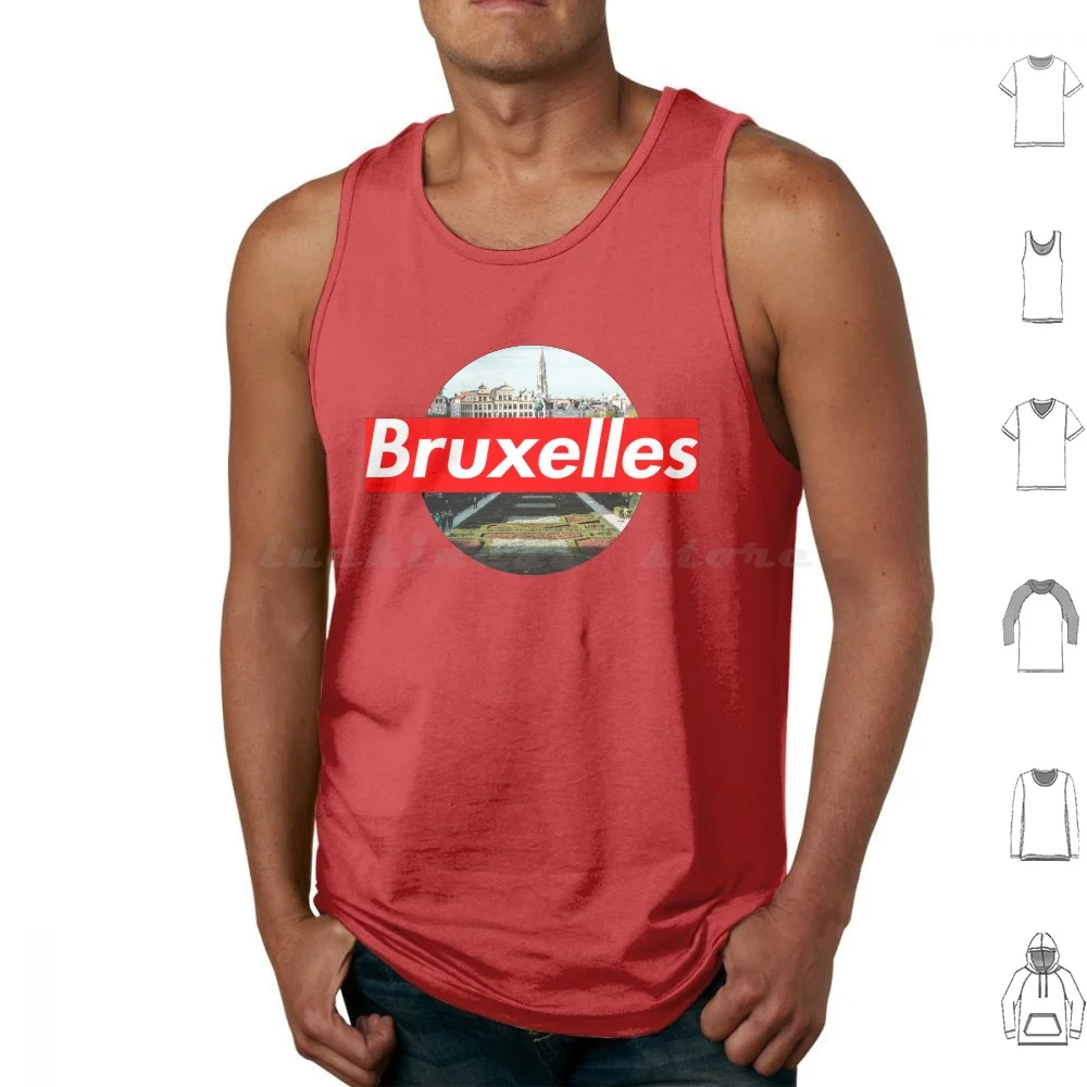 Bruxelles-Brussels-Brussel Tank Tops Vest Sleeveless Bruxelles Brussels Brussel Belgium Belgie