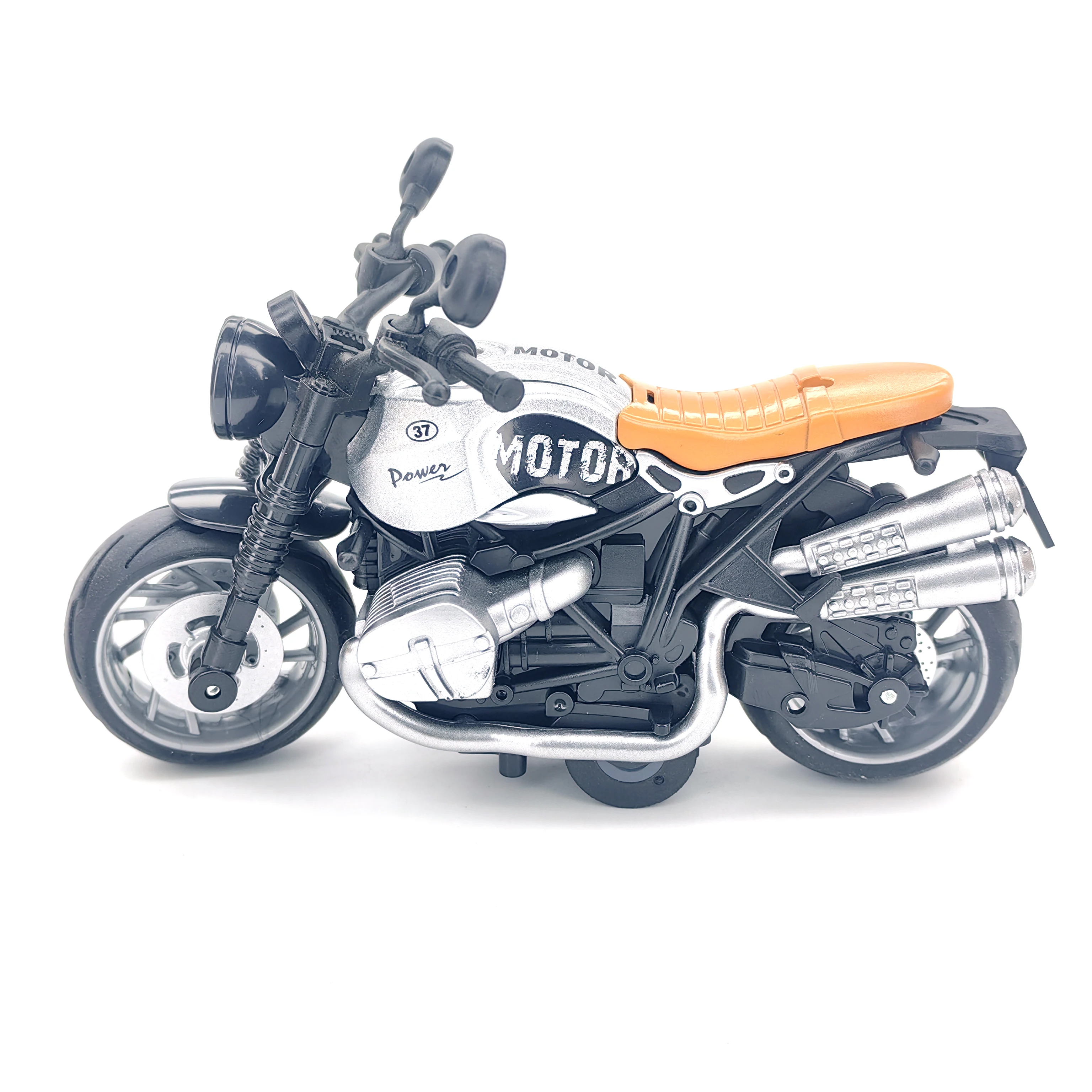 Jouets de moto pour garçons: voitures de course modèle de Locomotive en alliage simulé, voitures jouets à tirer pour enfants