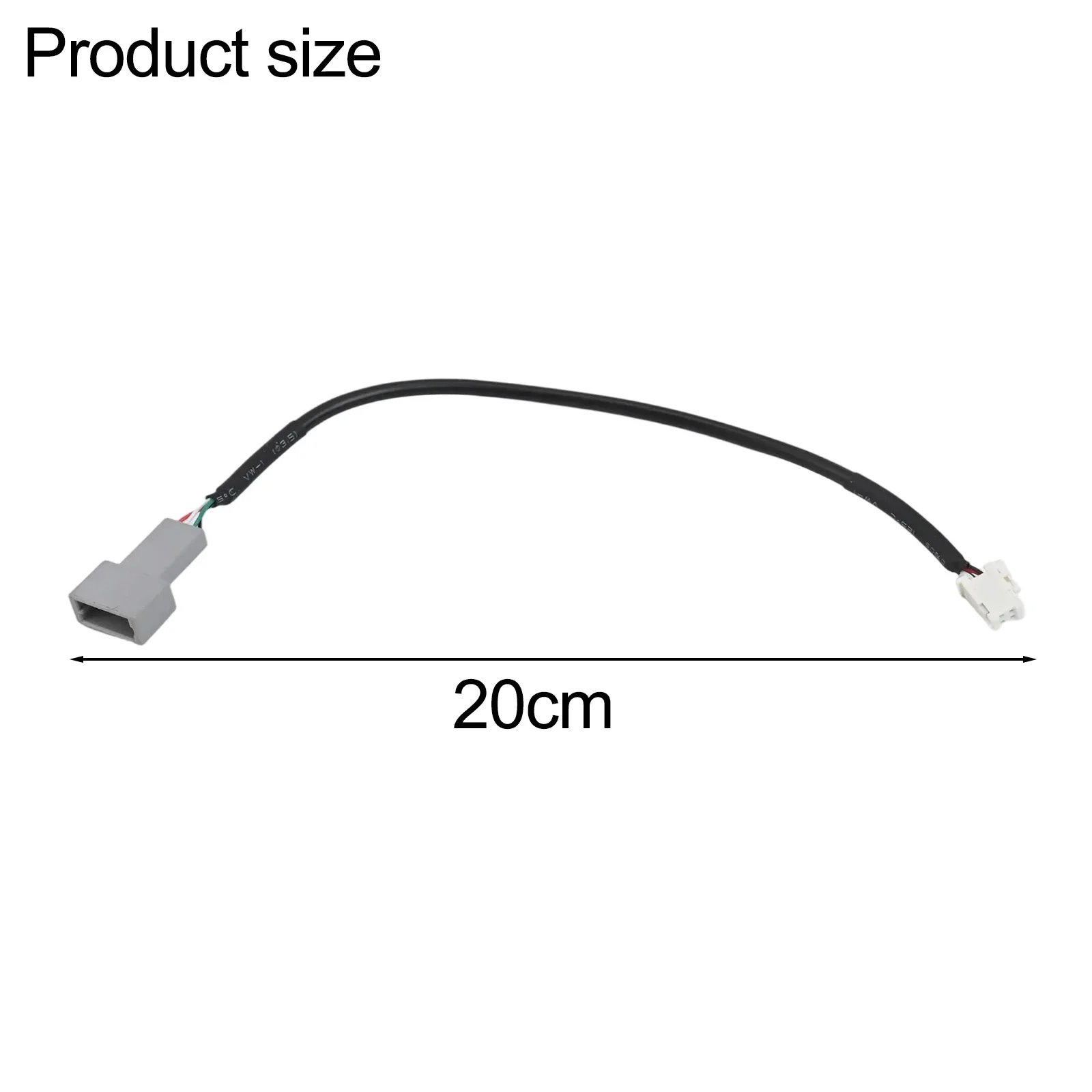 4 Pin Interface Car Adapter Connector For Android Multimedia Cable Car Non-deformed Structure Wear-resistant Design