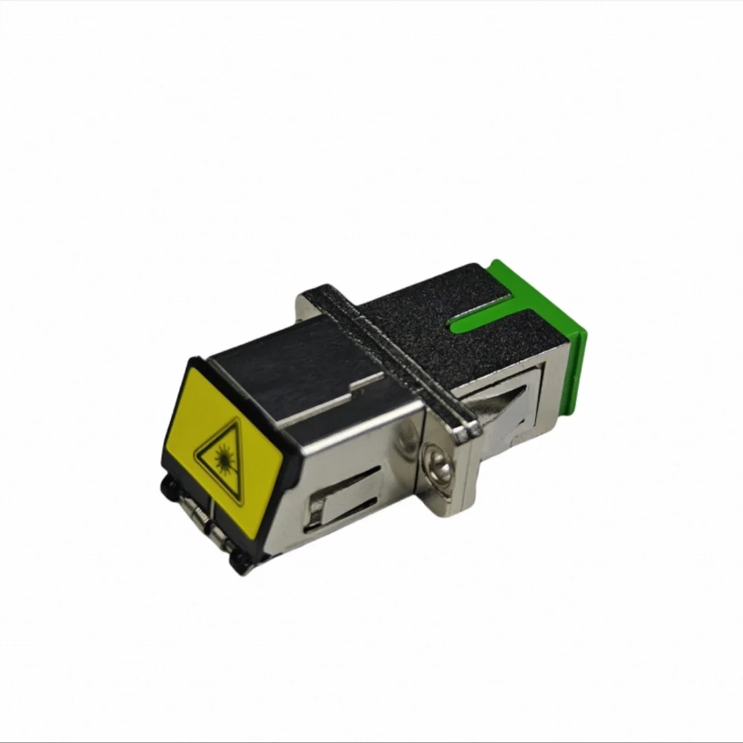 SC Adapter simplex 10pcs with shutter Metal optical  ftth sc SX coupler SC APC UPC SM fiber connector Avoid laser ftthELINK