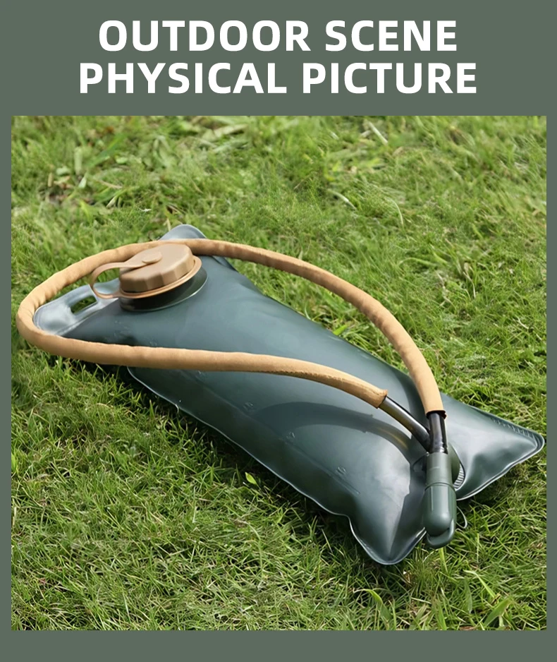 BOOIU vejiga de agua EVA 3L bolsa de agua bolsa de agua táctica portátil mochila tanque de agua hidratante Camping bolsa de almacenamiento de agua corriente