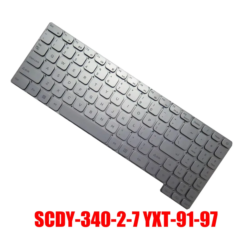 

Ноутбук с клавиатурой с подсветкой SCDY-340-2-7 YXT-91-97 Английский Американский Серебристый Новый