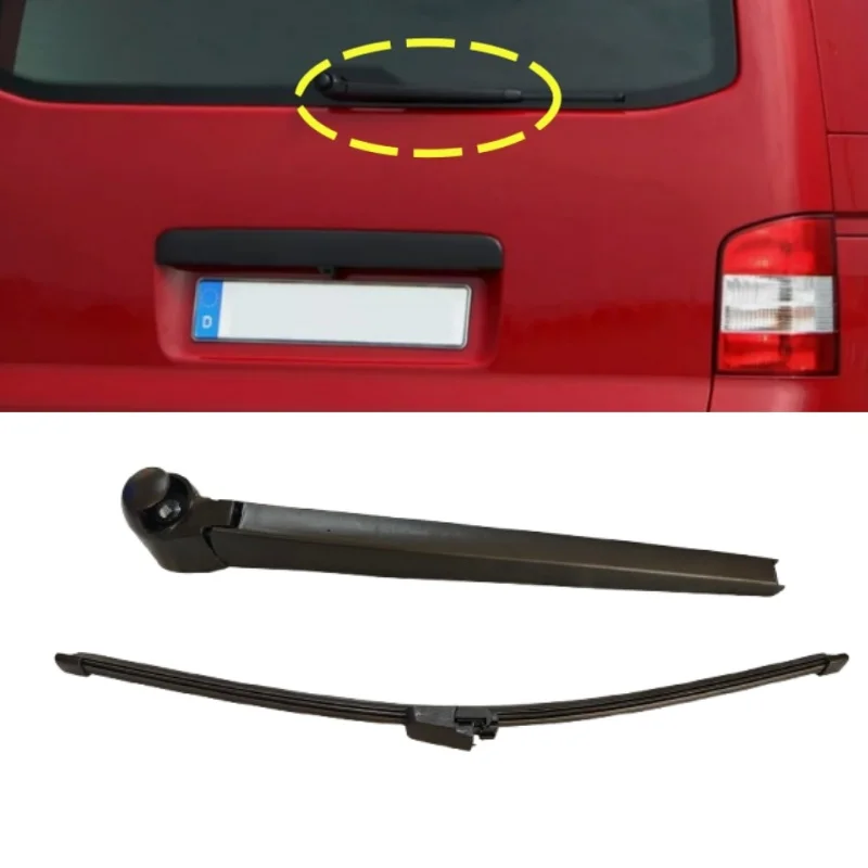 16-Zoll-Set für Heckscheibenwischerblatt und Arm für VW Transporter T5 T5.1 Windschutzscheibe, Windschutzscheibe, Heckklappe, Fensterbürste
