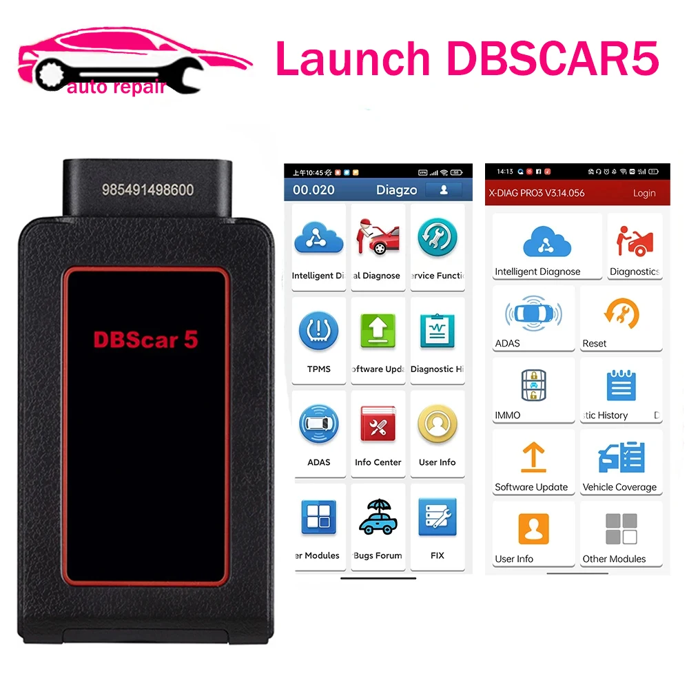 LAUNCH DBSCAR V Bluetooth Scanner Dbscar/DBSCAR5/Golo/Thinkdiag For Android Phone&Android Tablet Car Diagnostic Tool