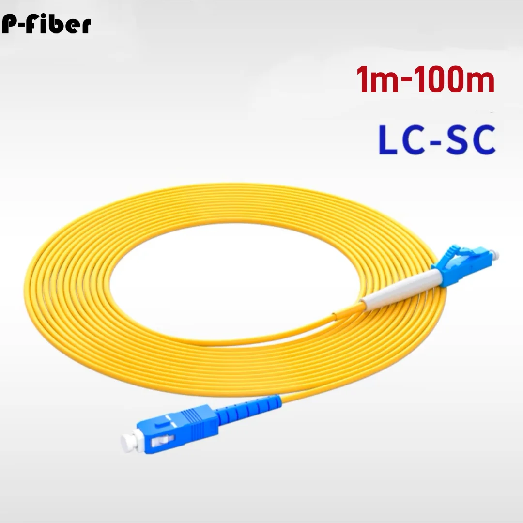 光ファイバー用singlemodeパッチコード、単純化拡張ケーブル、LC-SC、ftth、1-30m、20m、15m、10m、10個