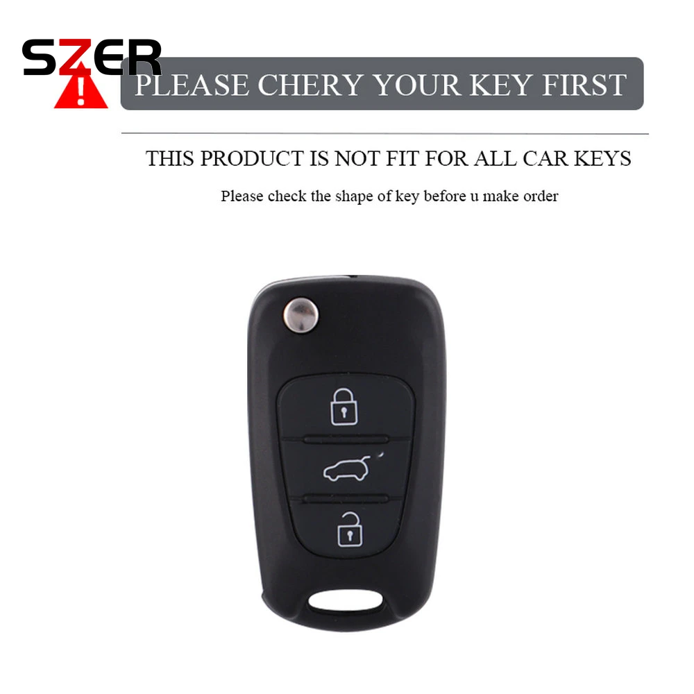 TPU Car Flip Key Case Cover Shell Fob For Hyundai I20 I30 Ix20 Ix35 Elantra Accent For KIA Sportage Rio 3 Soul Optima Ceed K5 K2 - view 2