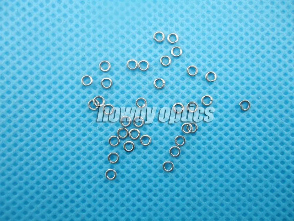 500pcs Spring Connecting C Ring Spring Washers Eyeglasses Screws 1.65x2.65x0.5mm