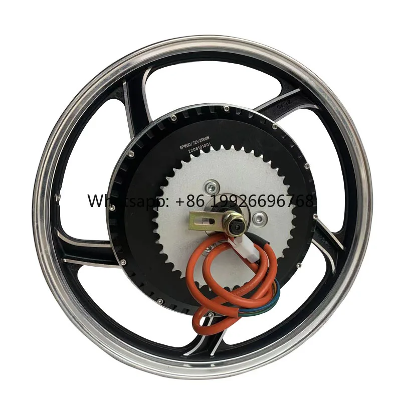 

DC Brushless Hub Motor Hybrid Motorbike with 17" 1500W Black Electric Motorcycle Waterproof IP65 Permanent Magnet 1 Pcs 700 90%