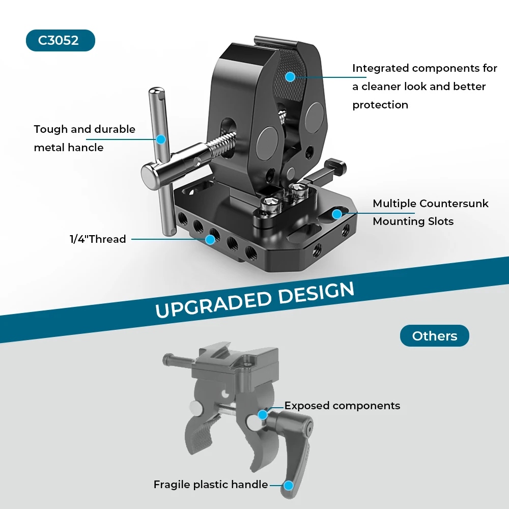 CAMVATE V-Lock Женский адаптер быстрого крепления + многоцелевой супер-Зажим-краб для фотографических устройств