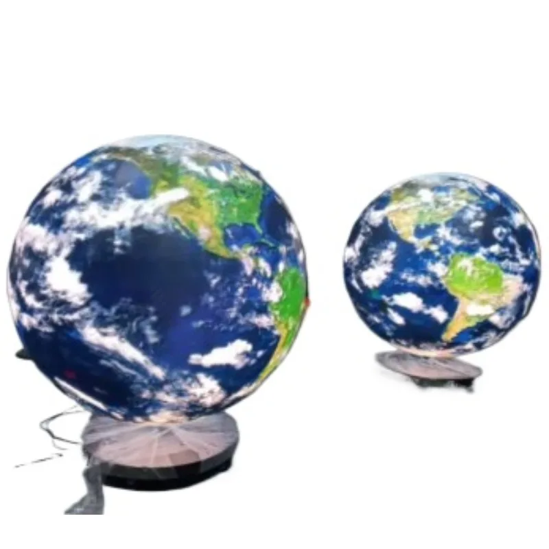 Flexible sphere mechanical rotation matrix LED display screen advertising video playback