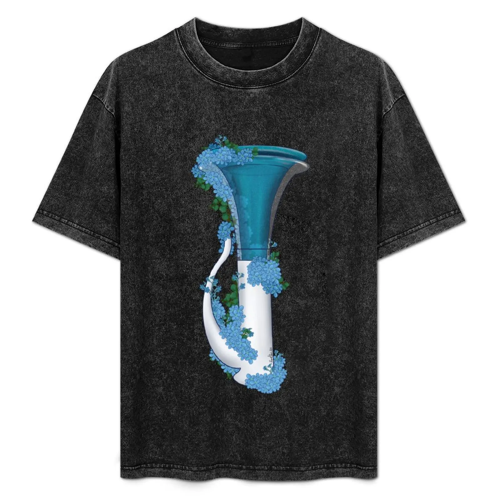 

BTOB Floral Lightstick kpop T-Shirt Simple Solid Color Crew Neck Tee