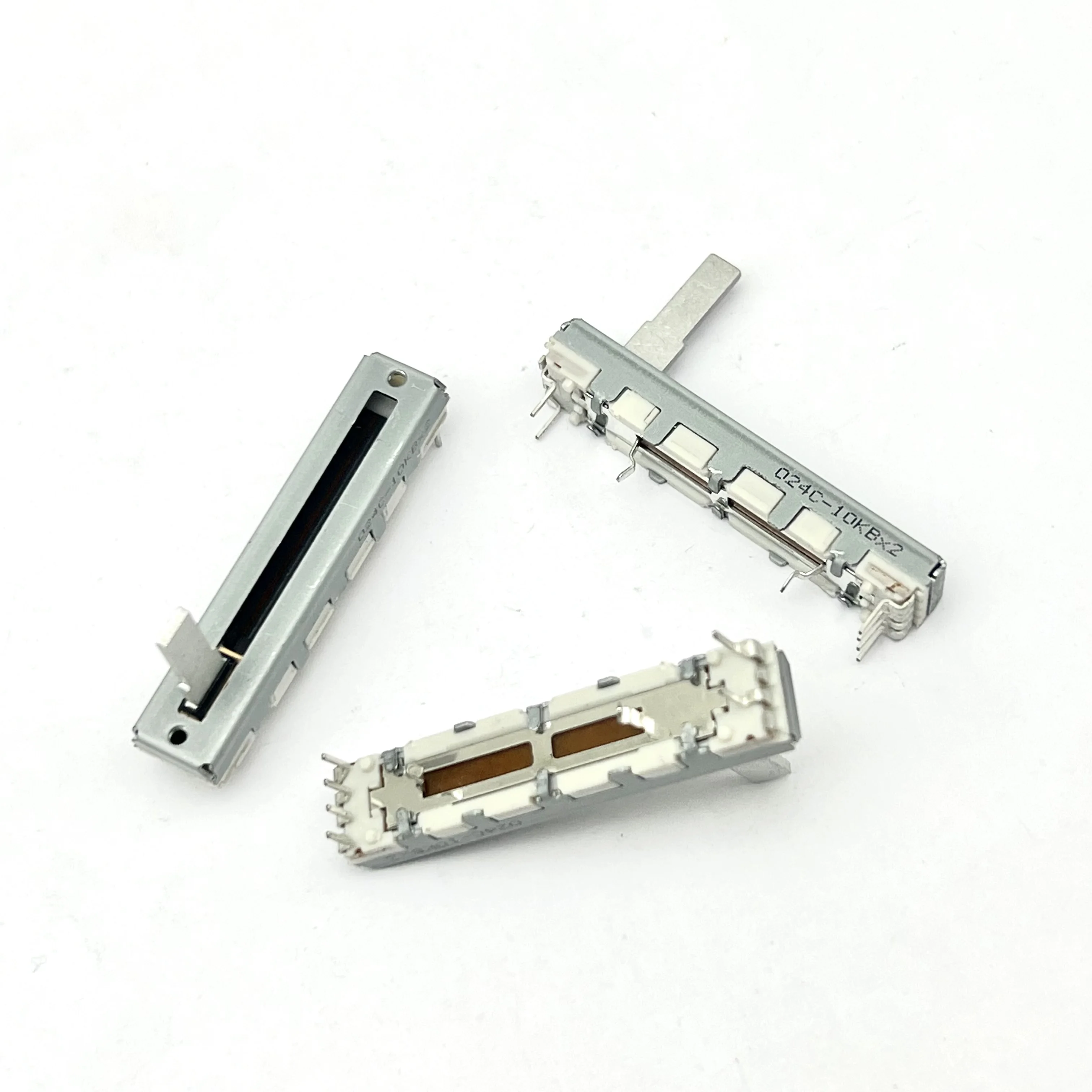 1 PCS ALPS 45MM straight slide volume adjustable potentiometer stroke 30MM shaft length 15MM 10KBx2