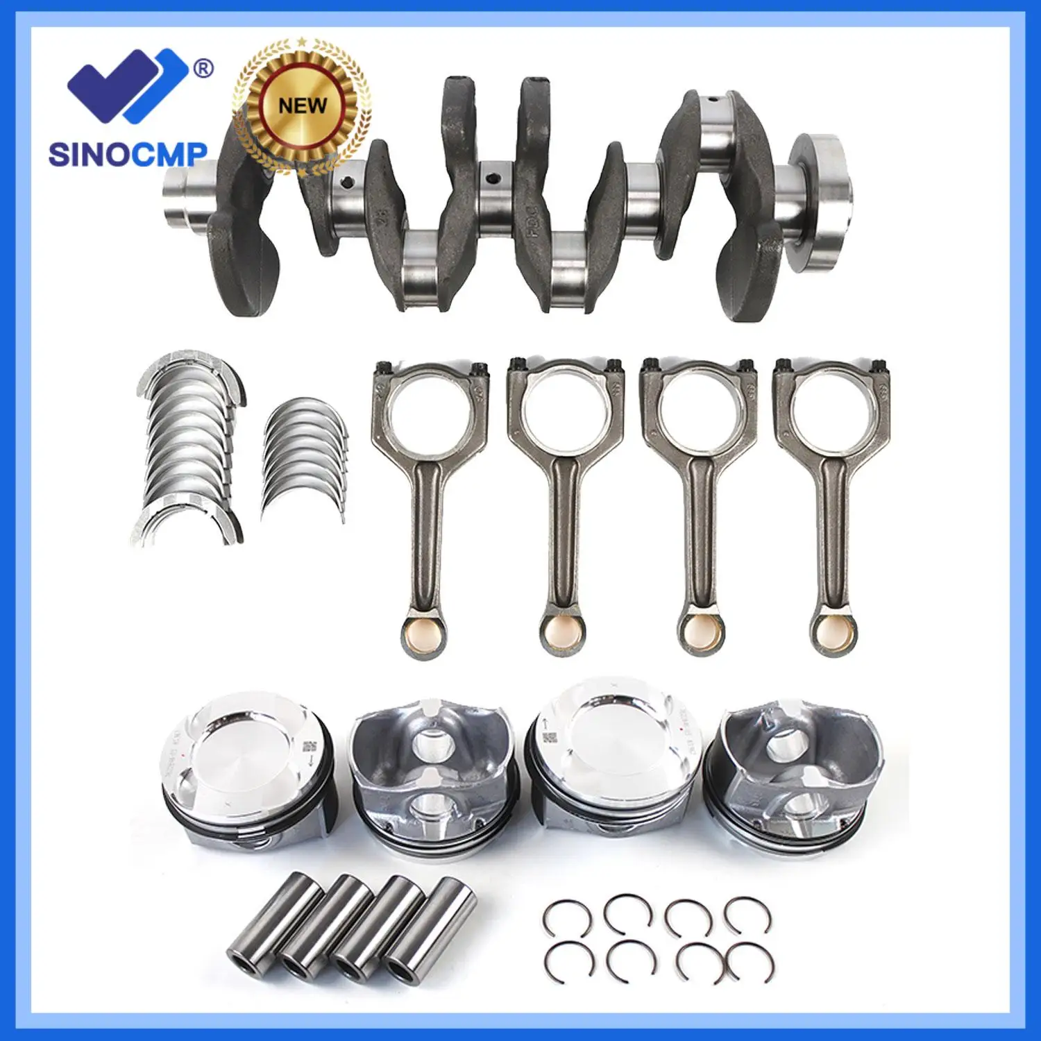 G4NC Engine Crankshaft & Connecting Rods & Pistons Kit 623V6-2EH00 For Hyundai Tucson Elantra Kia Soul Forte Optima 2.0L NEW