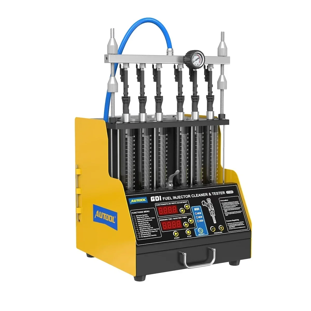 

Universal High Pressure GDI CT400 With 6 Cylinder 110/220V CT400 GDI Fuel Injector Cleaner & Tester Machine