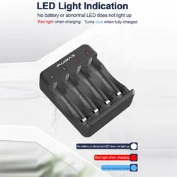 Per batteria ricaricabile Ni-Zn 4-slot Smart Fast Charging Smart Ni-Zn caricabatteria indicatore cavo di ricarica con LED