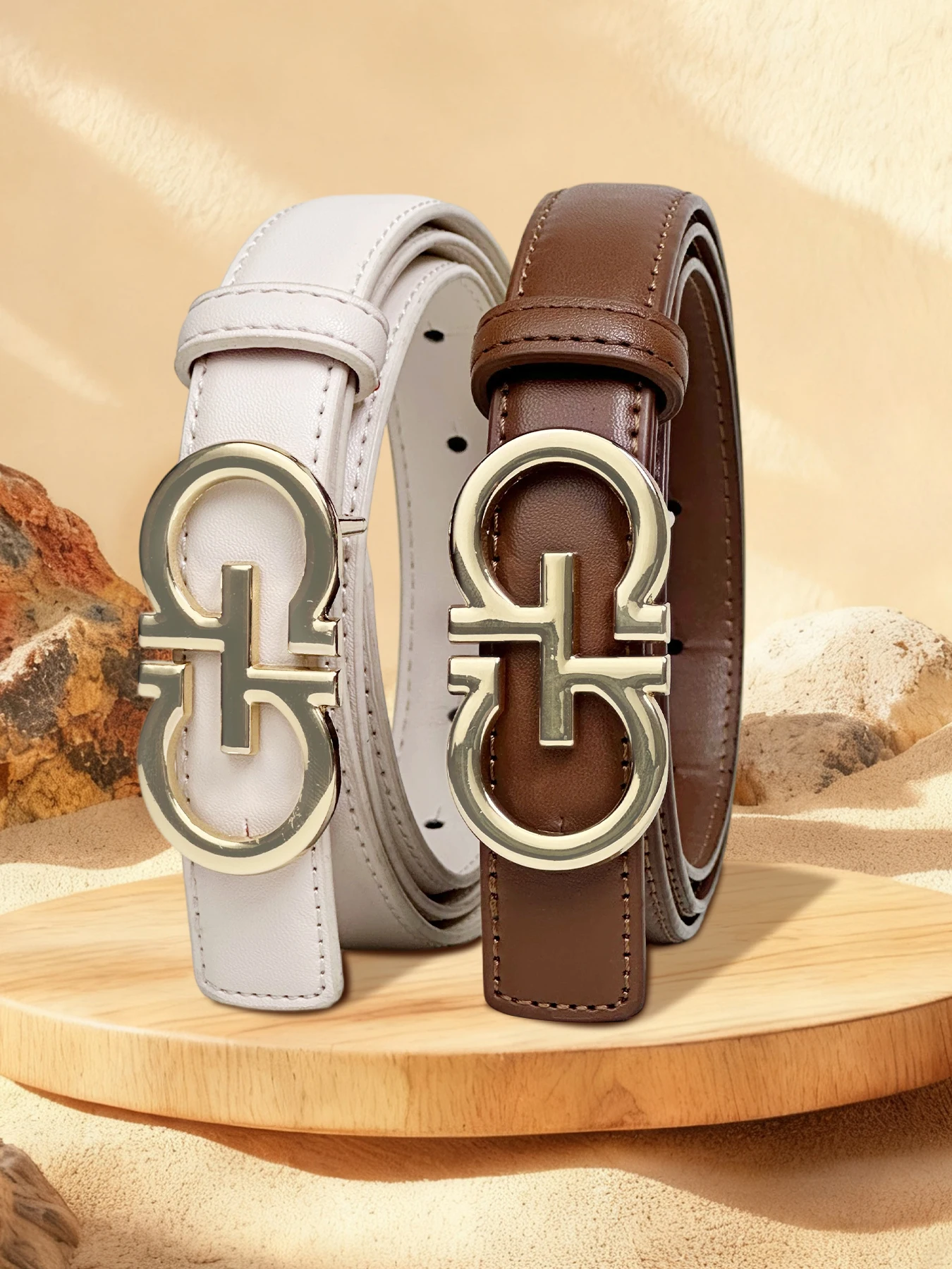 Nuevo cinturón versátil de diseño de alta gama para mujer para pantalones vaqueros y vestidos accesorio de moda