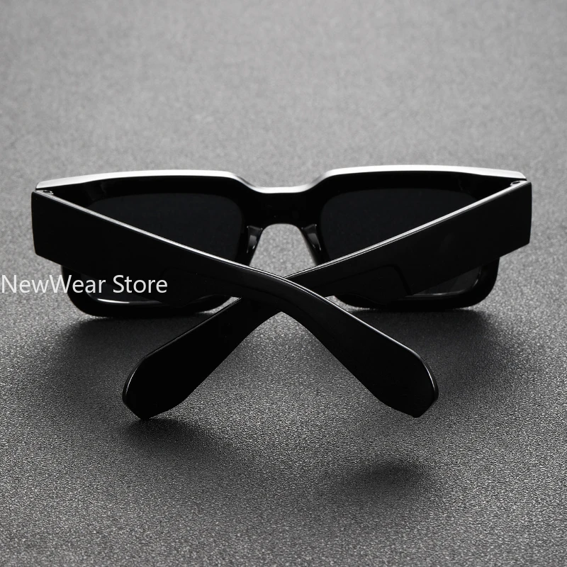 Outdoor Travel UV Protection Accessories Gafas De Sol Hombre Unisex Square Plastic Frame Trendy Classic Sunglasses 1PC