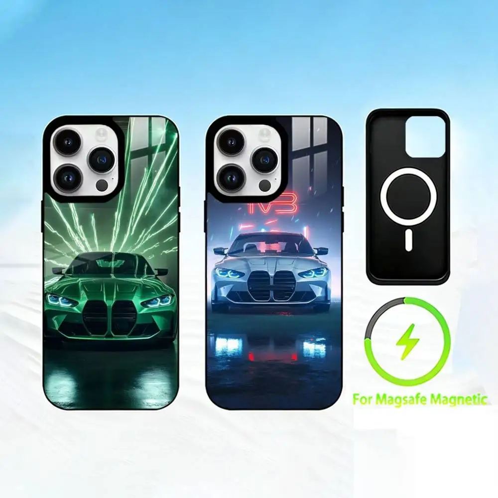 

M-MI elk Phone Case For iPhone 17 16 15 14 13 12 Pro Max Plus for Mirror Wireless Magnetic Cover