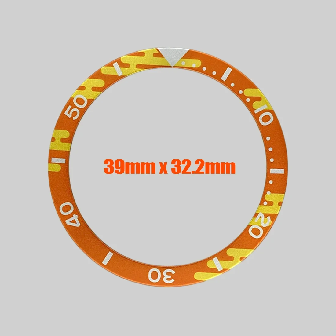 39 مللي متر الألومنيوم الحافة إدراج السلاحف حلقة صالح ل Seiko 6105 6309 السلاحف أذن البحر NH35 NH36 ساعة حافظة شقة الحافة الدائري أجزاء