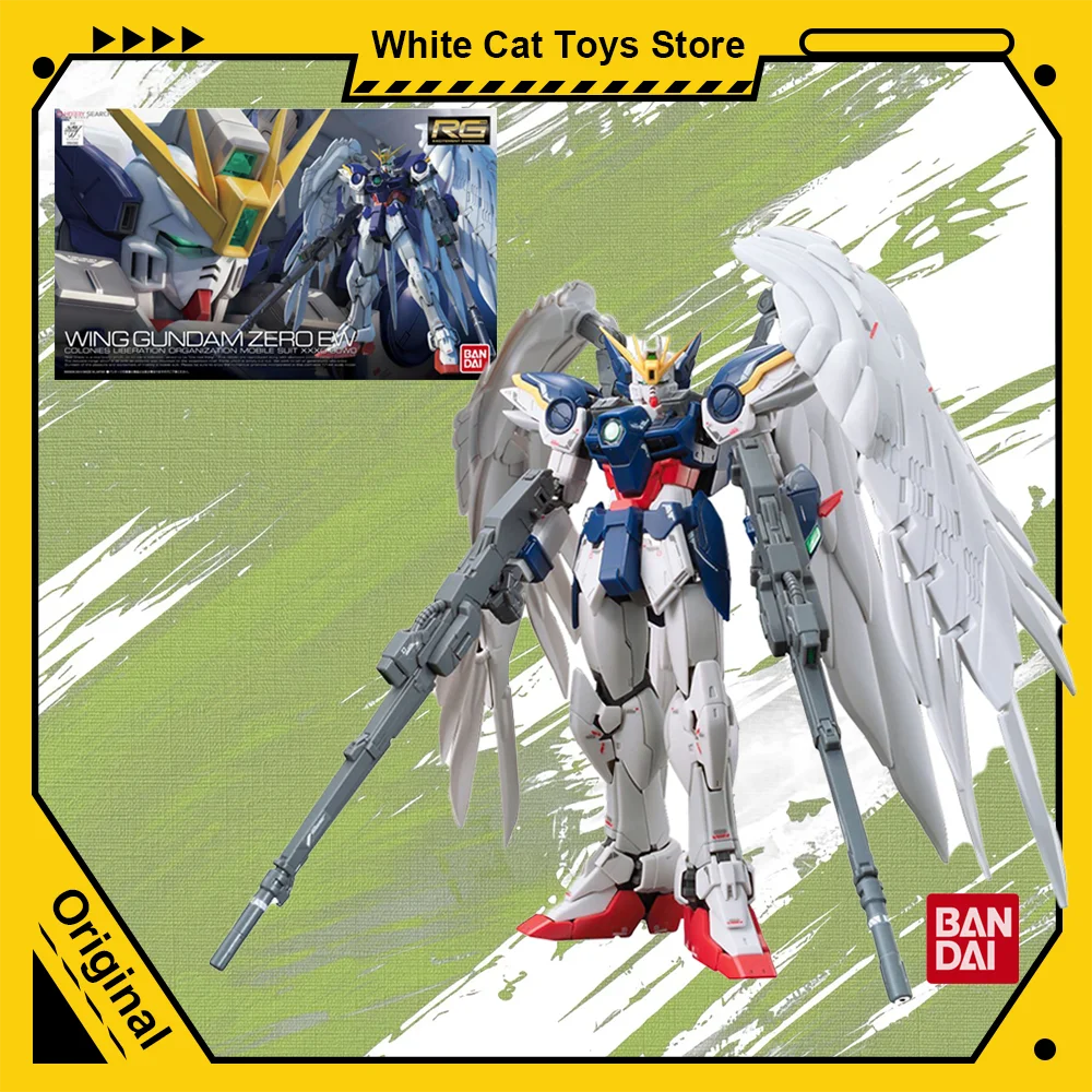 

Original Bandai RG 1/144 WING GUNDAM ZERO EW XXXG-00W0 Model Kit Assembly Anime Action Figure Joint Movable Model Toys Gift