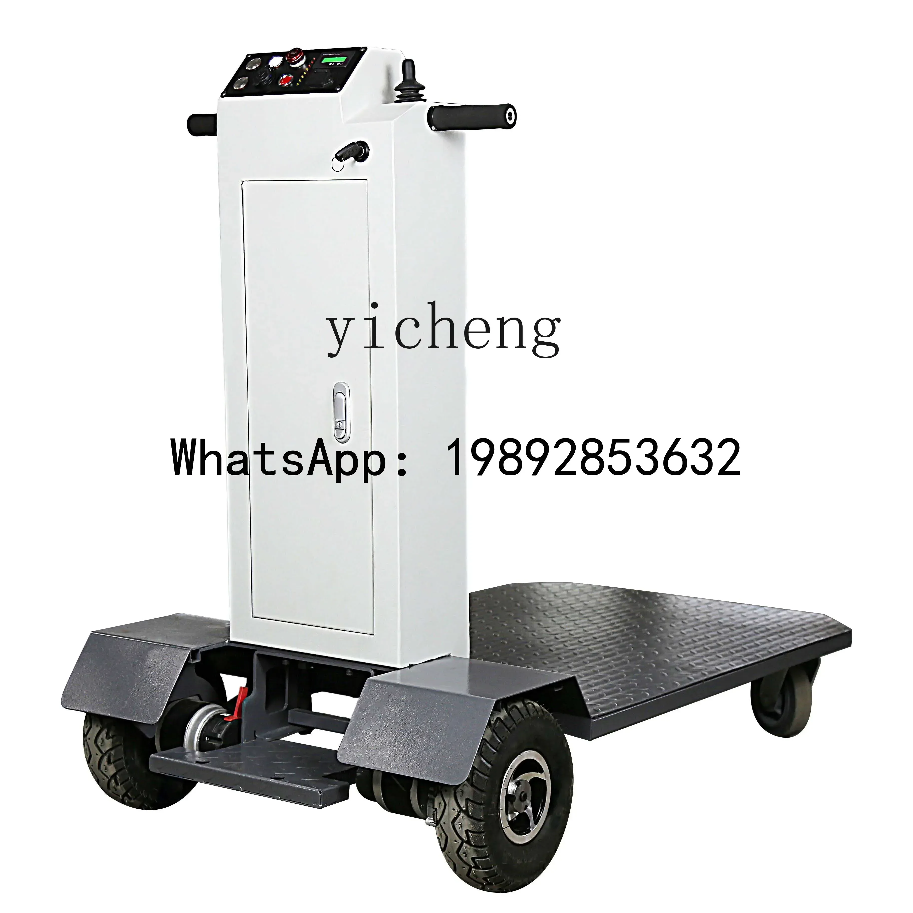 electric flatbed truck warehouse site handling turnover charging trolley four-wheeler