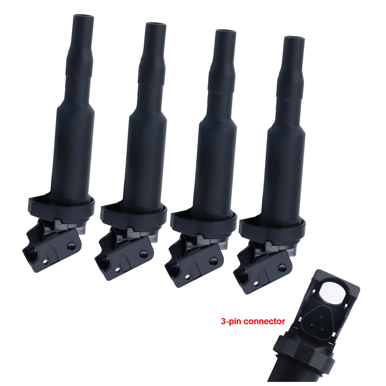 4pcs Ignition Coil Set For Citroen C4 Picasso 1.6T 2013 Peugeot 207 2010 2011 208 308 3008 508 RCZ MINI Cooper S R56 Spark Plugs