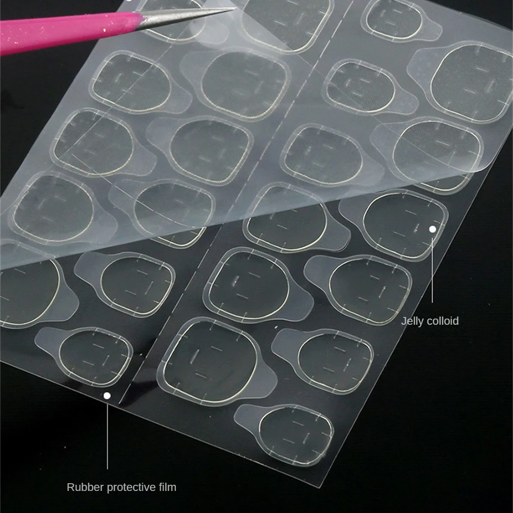 غراء أظافر مقاوم للماء والاهتراء ، لاصق تزيين أظافر غير مرئي ، مواد عالية الجودة ، مقاس مناسب ، ليس من السهل السقوط