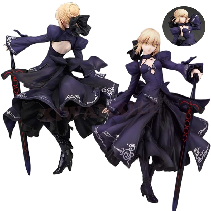 Figura de Anime Sexy de Fate/Grand Order de 25cm, figura de acción de Altria Pendragon, figura de Saber Alter, muñeca coleccionable en miniatura para adultos, juguetes de regalo