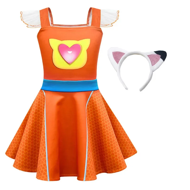 Детский карнавальный костюм Super Kitties, комплект для мальчиков и девочек, карнавальный костюм, платье для девочек на Хэллоуин, одежда для рождественской вечеринки