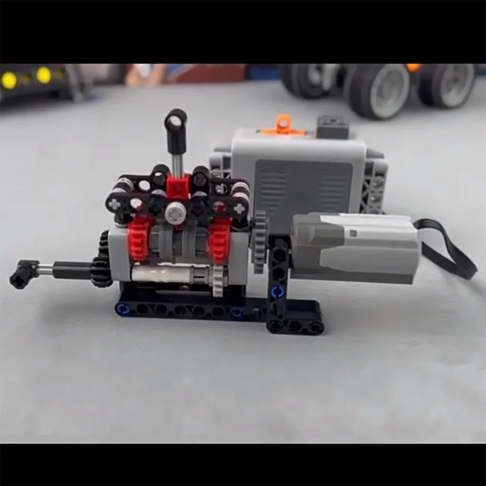 MOC High-tech 4-Gang Getriebe Modell Baustein 8883 M Motor Power Funktionen Bausteine 8881 AA Batterie Fall spielzeug Geschenk – Detail 9