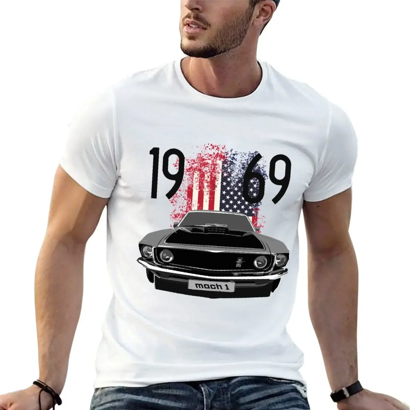 1969 Mustang Mach 1 American T-Shirt cute clothes new edition sweat t shirts for men