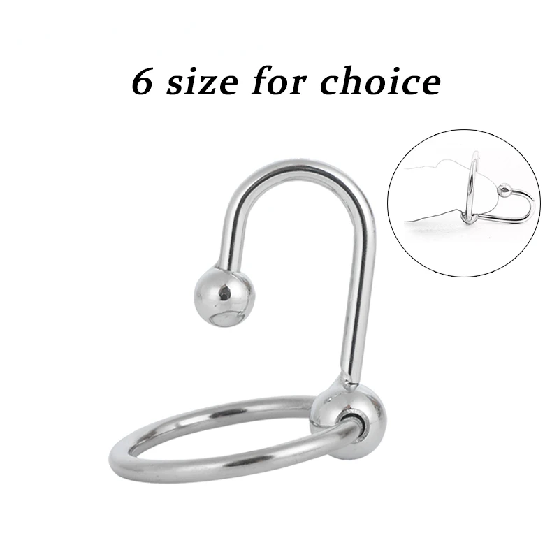 Metal Glans Penis Ring Urethral Catheter Chastity Cage Cock Ring Penis Delay Ring Cock Ring Sexy Chastity Sex Toys for Couples