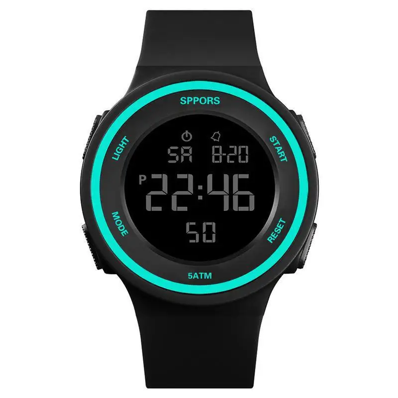 New Men's Electronic Watch, High School Student Simple Wristwatch, Trendy Unisex Night Glow Sports Multifunctional Alarm Clock