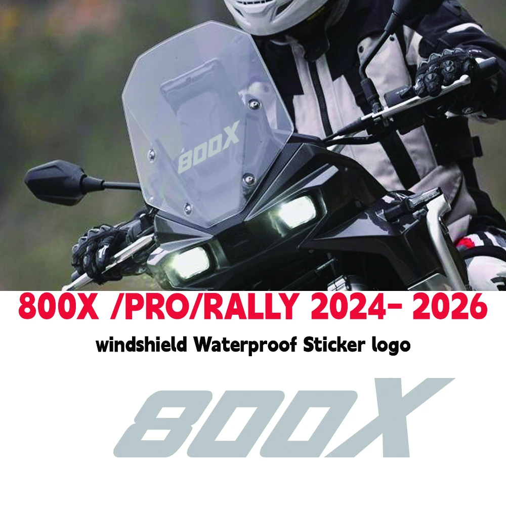 For KOVE 800X /PRO/RALLY 2024- 2026 Motorcycle decorative decals Original windshield Waterproof Sticker logo