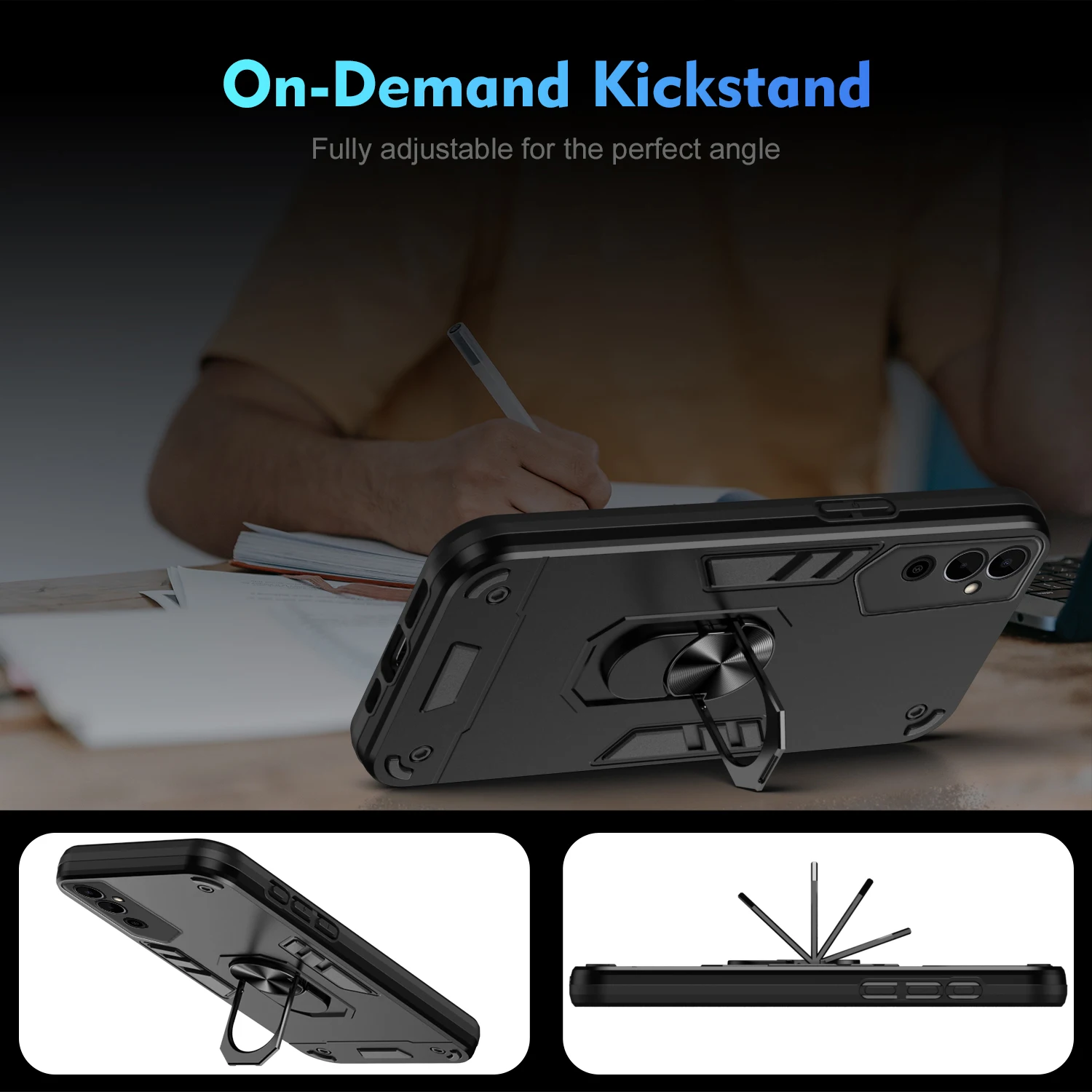 Case for Tecno Pova Neo 2 Neo2 Armor Shockproof Car Magnetic Ring Holder Hard Luxury Phone Cover TecnoPovaNeo2 LG6n Coque L0