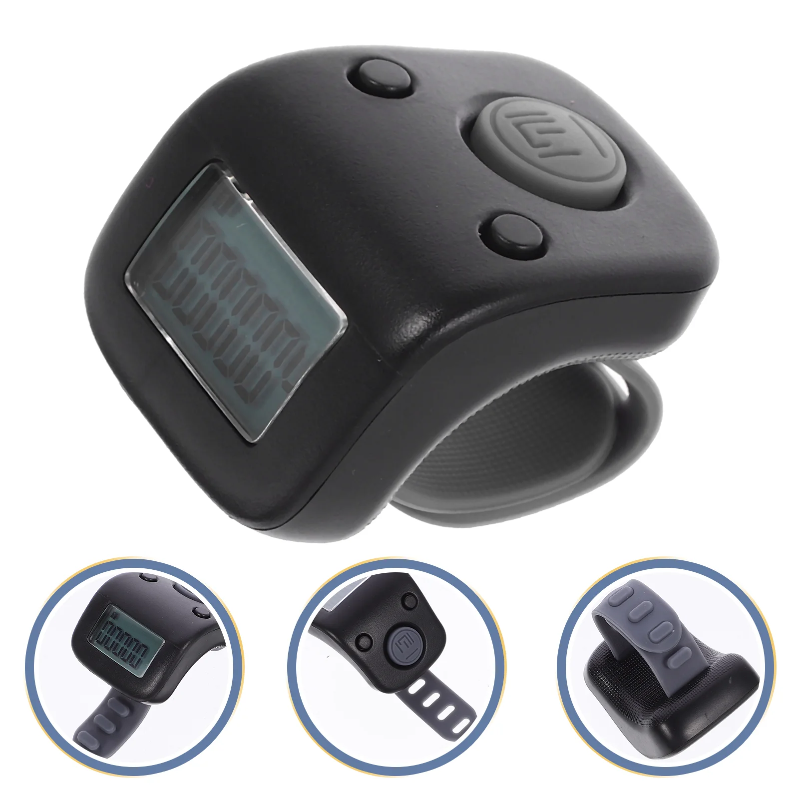 

Silent Finger Hand Tally Lap Counters Chanting Digital Display Clicker Intelligent Silica Gel Handheld