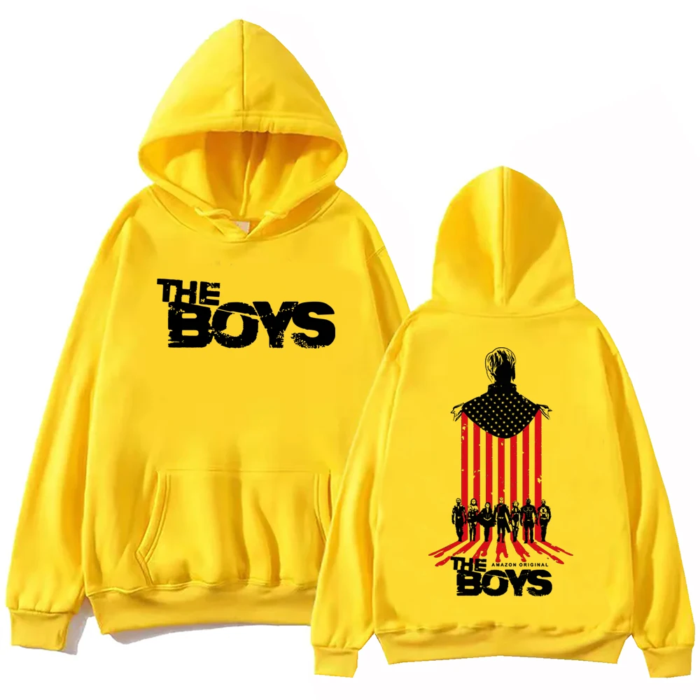 The Boys The Homelander Hoodie Harajuku Hip Hop Pullover Tops Popular Music Sweatshirt Fans Gift