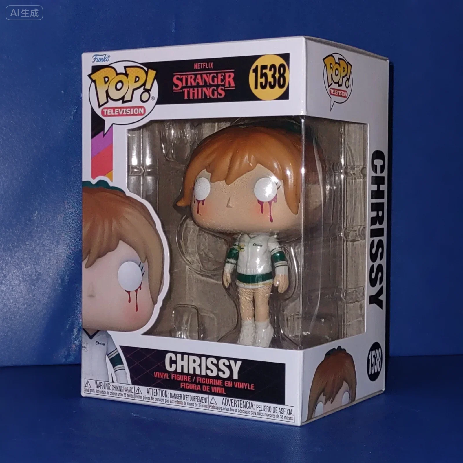 

Stranger Things Chrissy Cunningham (плавающий) # 1538 Funko Pop, 4,6-дюймовая официальная коллекционная фигурка ограниченной серии, модель игрушки Gif