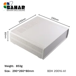 Bahar Enclosure Sleek ABS Plastic Desk-Top Shell Wire Junction Box Instrument Case Model BDH 20016 Electronics Enclosure Desktop