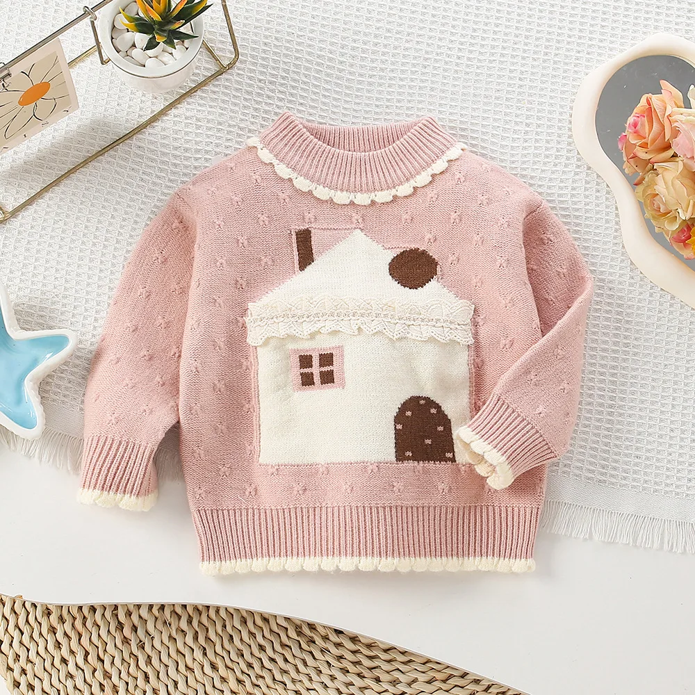 Kids Clothes Warm Knitwear, Playful Sweater Toddler Boy Girl, Baby Clothes Winter Style