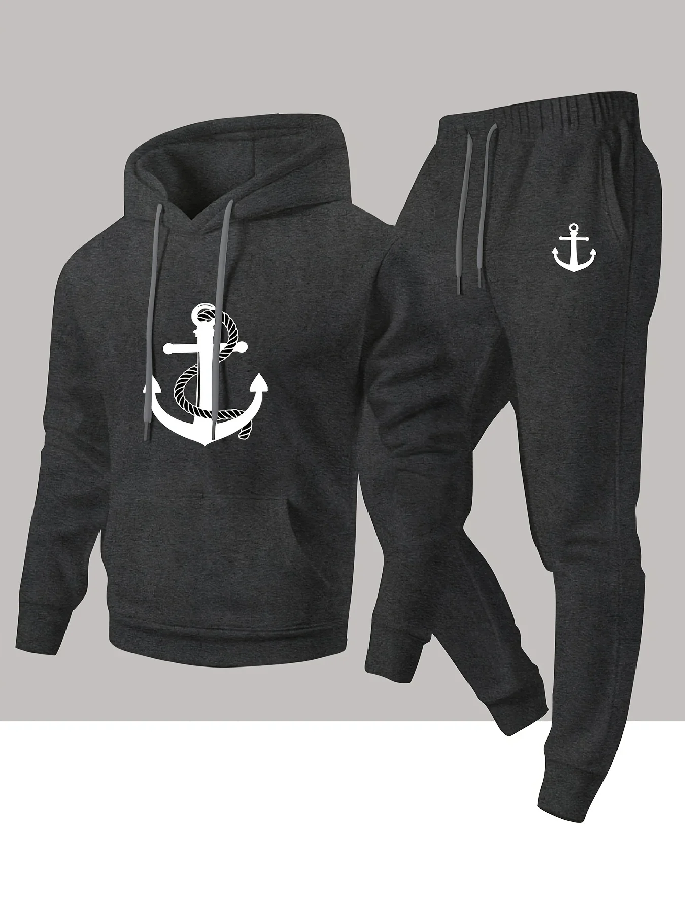 New autumn hoodie hooded set for men and women, featuring a sporty hot selling pin with drawstring and pocket as a gift view 4