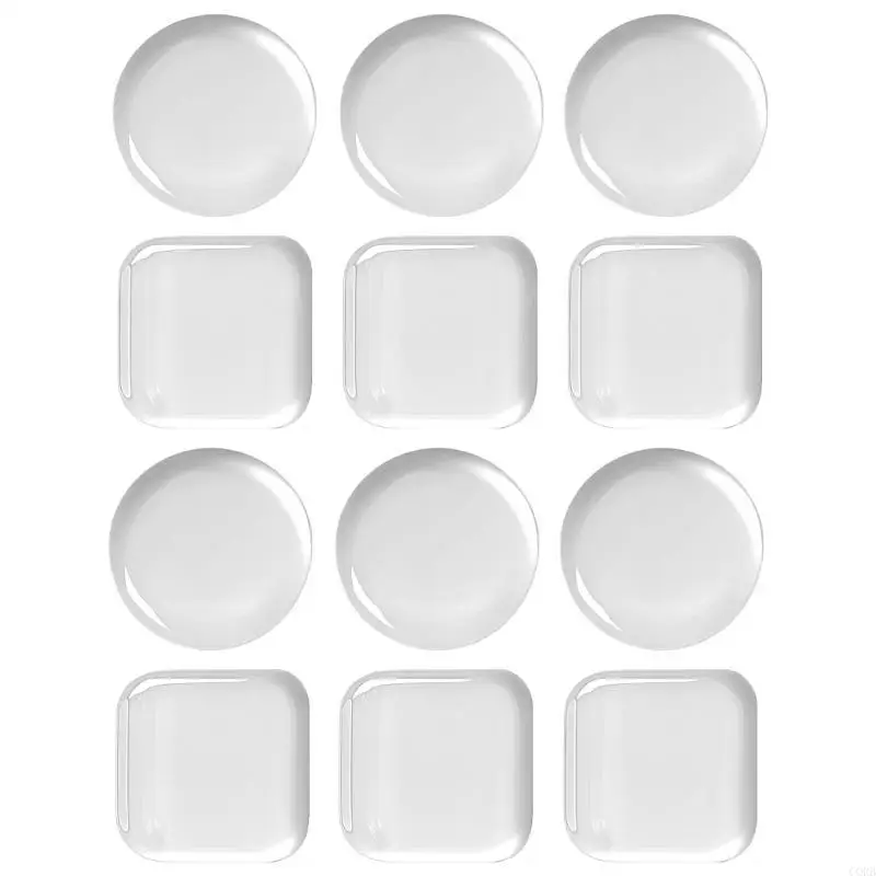 

CORB 2 Set Silicone Door Handle Bumpers Buffer Pad Transparent Adhesive Wall Protectors For Preventing Wall Damage Door Stoppers