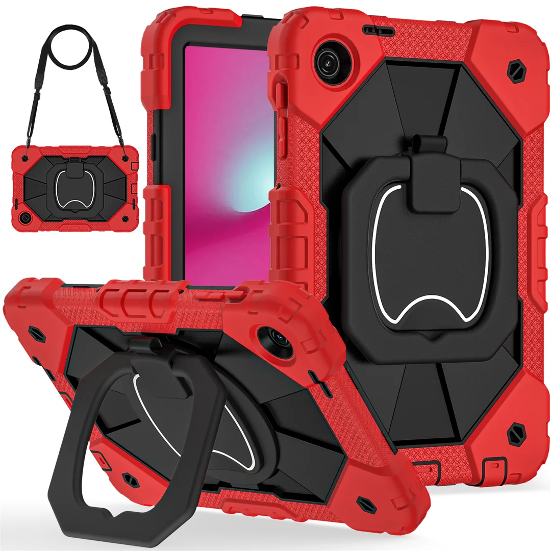 

Heavy Duty Armor Case For T-Mobile Revvl Tab 2 2025 Released 10.1inch Kickstand 360 Rotating Shockproof Tablet Cover With Belt