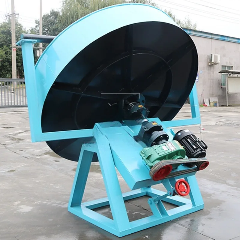 Organic fertilizer disc granulator, disc granulation production line, compound fertilizer into spherical disc granules