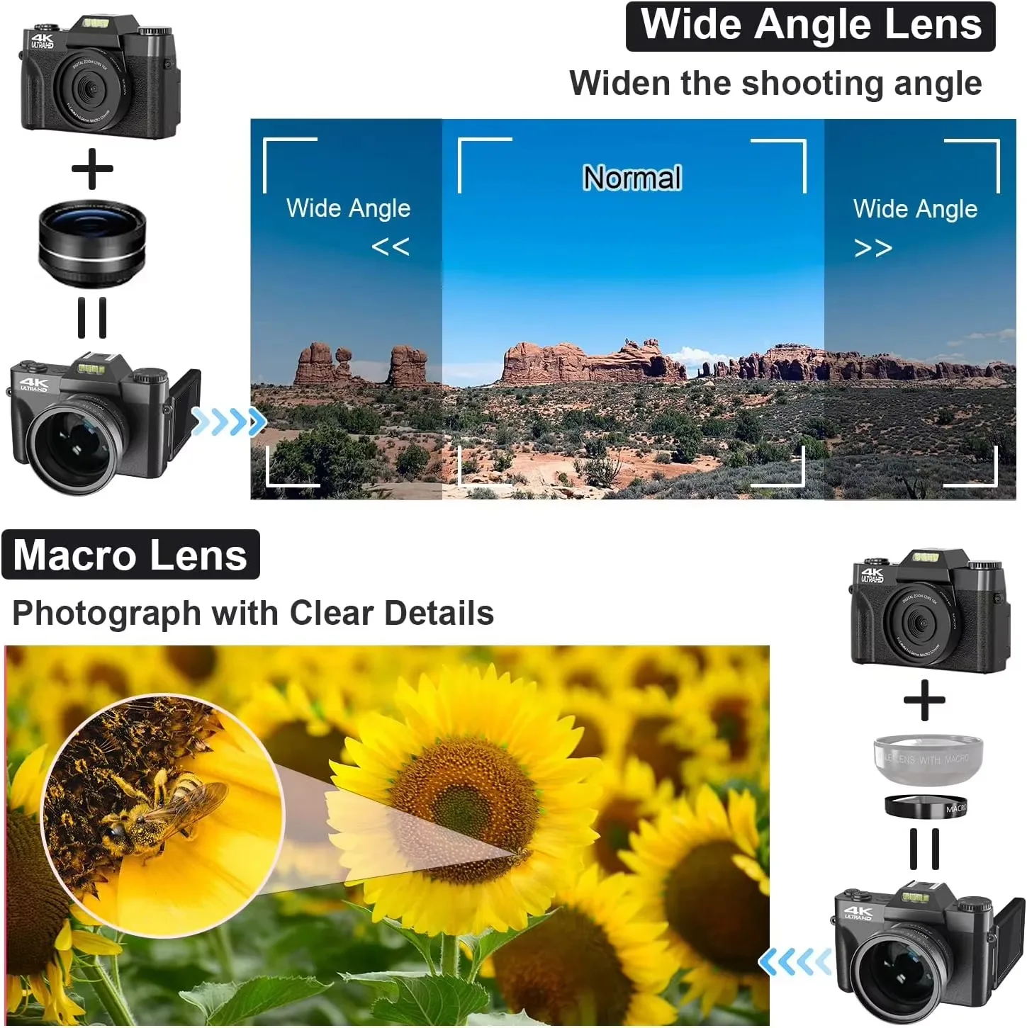 4K Compact Digital Photography Camera 16X 48MP Electronic Image Stabilization vlog Tiktok Ins Youtube Camcorder 3\