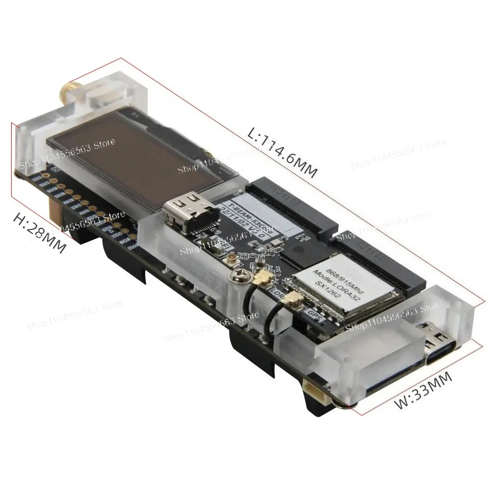 ESP32-S3 SX1262 T-Beam Module with GPS Long Range LoRa Meshtastic Node for Off-Grid Wireless Communication